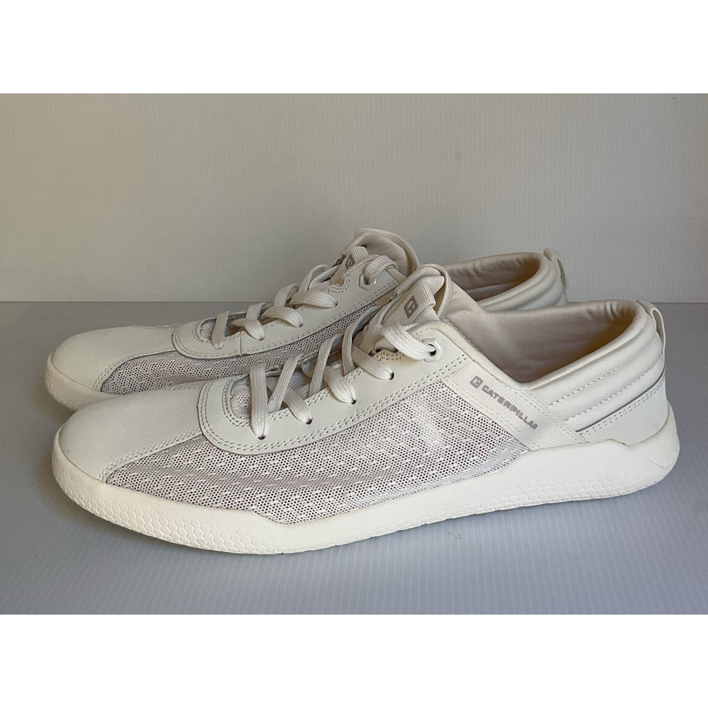 Caterpillar CAT White Mesh Sneakers Lightweight Casual Shoes NEW with Tags